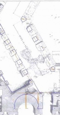 Baalbek morceau de plans avec cotations a b.JPG